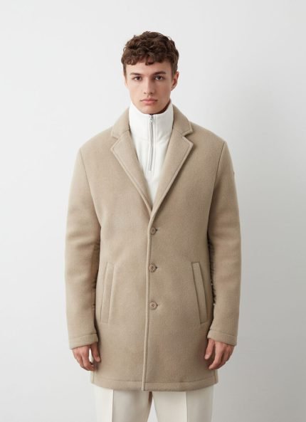 CAPPOTTO COLMAR uomo IN PANNO DI LANA CON INSERTI NYLON art 1194R